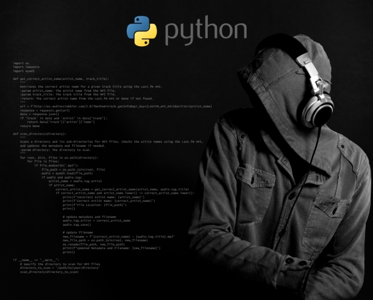 Verifying Artist Names in MP3 Files Using the Last.fm API with Python